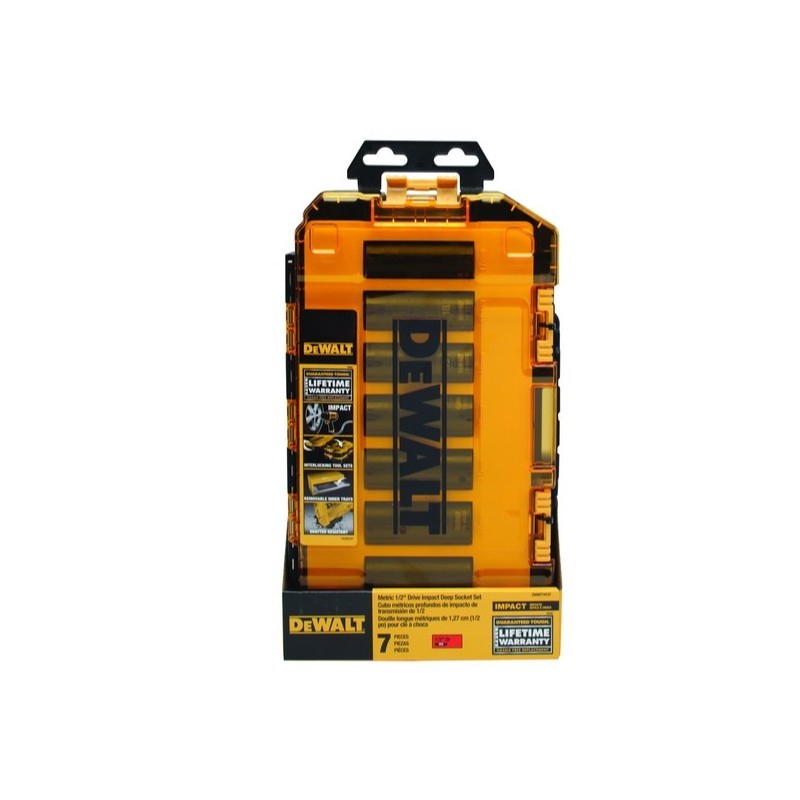 SET DE DADOS DE IMPACTO LARGOS MANDO DE 1/2 DEWALT DWMT74737