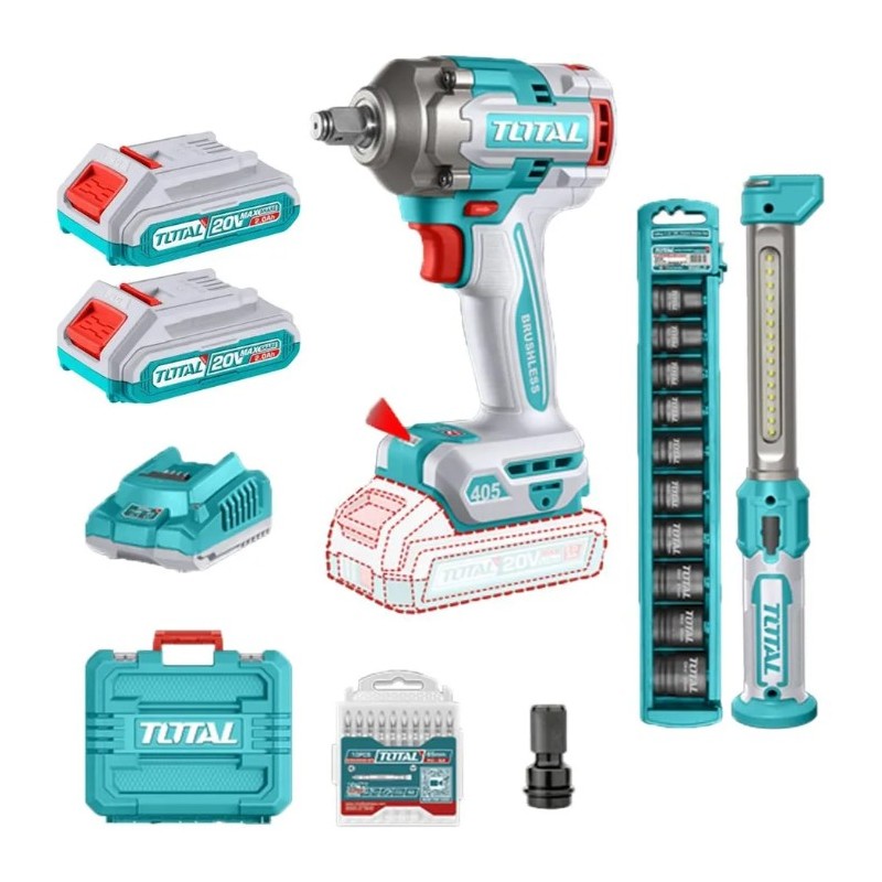 COMBO INAL.TOTAL PISTOLA IMPACTO 1/2 + LAMPARA UTOSLI23056