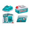 KIT BATERIA 4.0AH+CARGADOR DE 20V TOTAL UTFBCPK1012