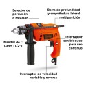 TALADRO PERCUTOR 1/2" 550W VVR CAJA PLASTICA  HD555K-B3