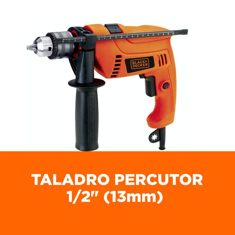 TALADRO PERCUTOR 1/2" 550W VVR CAJA PLASTICA  HD555K-B3