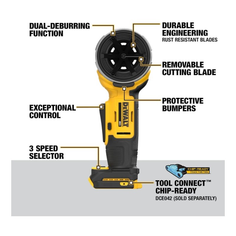 HERRAMIENTA DE PREPARACION DE TUBERIAS 20V MAX DEWALT DCE710B