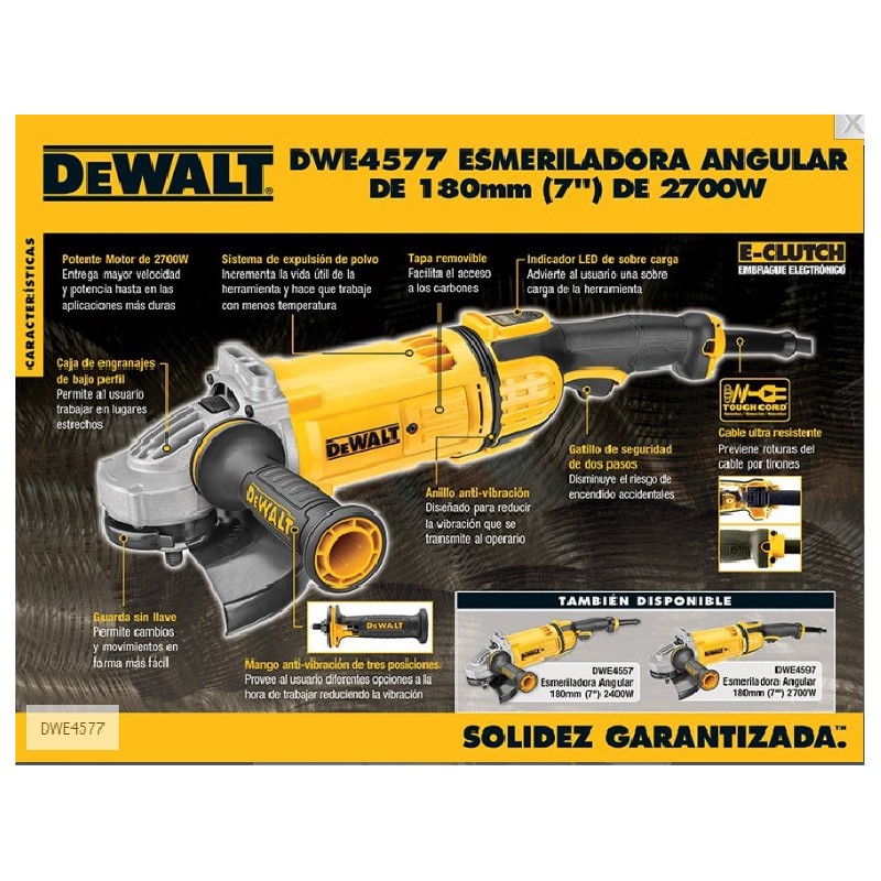 PULIDORA INDUSTRIAL DE 7 PULG DEWALT DWE4577-B3