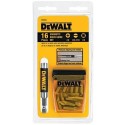 JUEGO DEWALT 16 PZS GUIA  IMPULSORA MAGNETICA DW2053