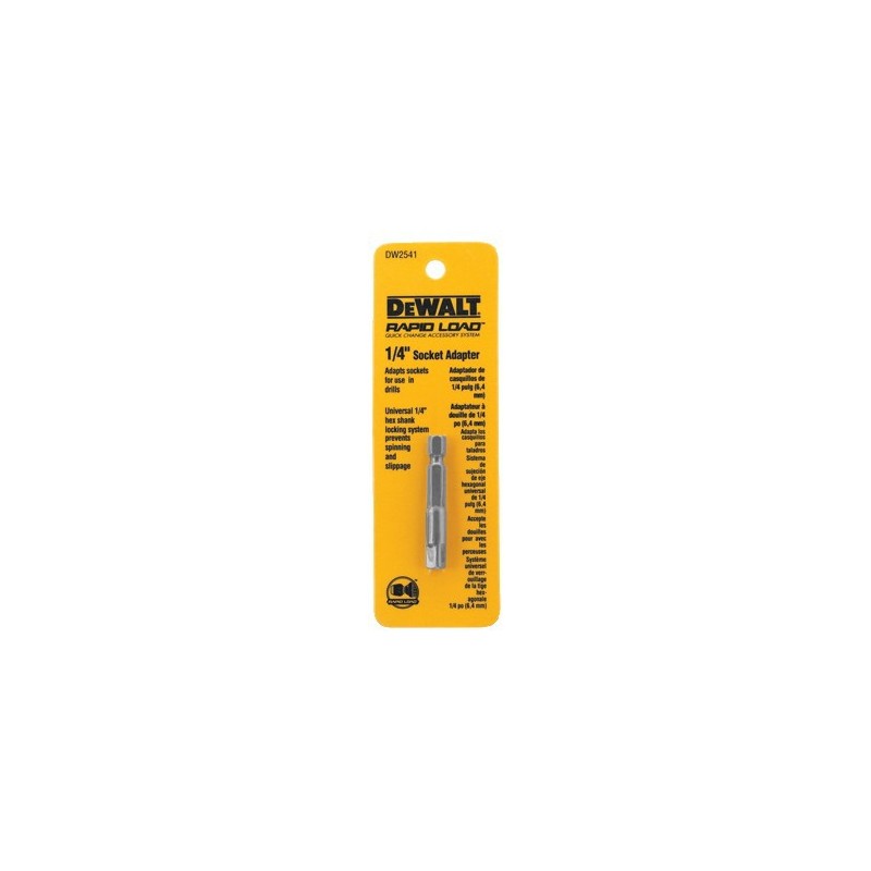 ADAPTADOR A CUADRANTE DEWALT 1/4 X 1/4 DW2541