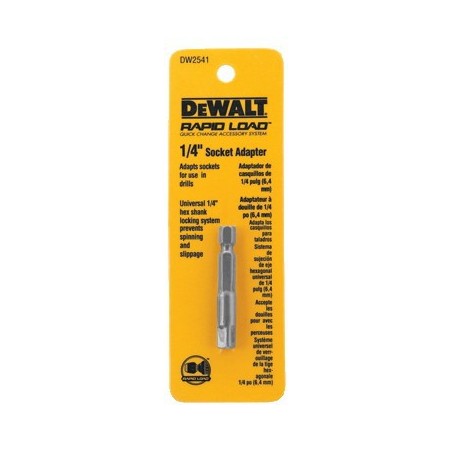 ADAPTADOR A CUADRANTE DEWALT 1/4 X 1/4 DW2541