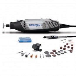 MOTOTOOL 30 ACCESORIOS + EJE FLEXIBLE ESTUCHE DREMEL 3000PP