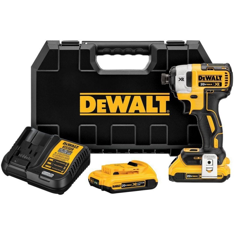 LLAVE IMPACTO INALAMBRICA 1/4 3250 RPM DEWALT DCF887D2-B3