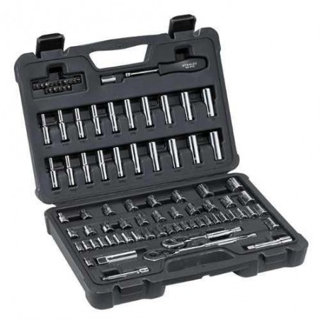 JUEGO DE COPAS 85 PIEZAS 1/4 A 3/8 PULG STANLEY STMT71651