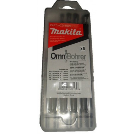 BROCA MULTIPROPOSITO MAKITA JGO 5 UDS. D37029