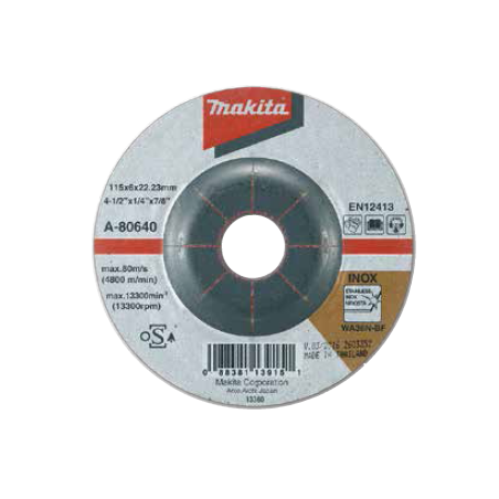 DISCO ABRAS-PULIR ACERO GRAL.MAKITA A80640