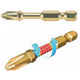 PUNTA PH3X2 PULG POR 2PZS. ALTA TORSION IMPACT GOLD B28189