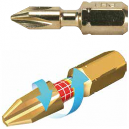 PUNTAS IMPACT GOLD+ADAPTADOR PUNTA T25X5 B42494