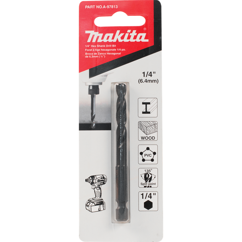 BROCA HSS-G ZANCO MAKITA HEX 1/4 P/METAL  A-97813