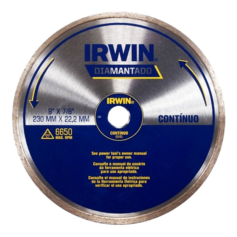 DISCO DIAMANTADO 9  CONTINUO IRWIN IW8945