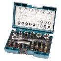KIT COPAS Y PUNTAS MAKITA + RATCHET+21 PUNTAS B54081