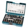 KIT COPAS Y PUNTAS MAKITA + RATCHET+21 PUNTAS B54081