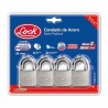 CANDADO CORTO LLAVE ESTÁNDAR 4 PIEZAS 38MM LOCK L22S384