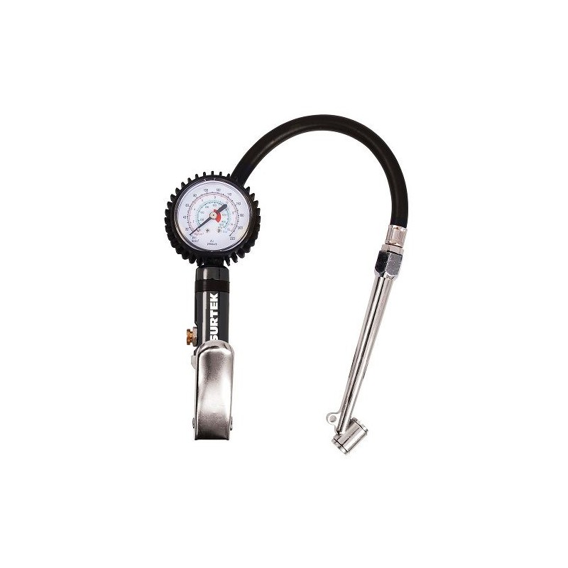 Inflador Con Calibrador 1/4  Npt Surtek 108113