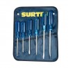JUEGO DE 6 DESTORNILLADORES AZULES COMBINADO SURTEK DCO07P