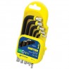 JUEGO DE 9 LLAVES HEXAGONALES TORX RACK SURTEK ALLFT9