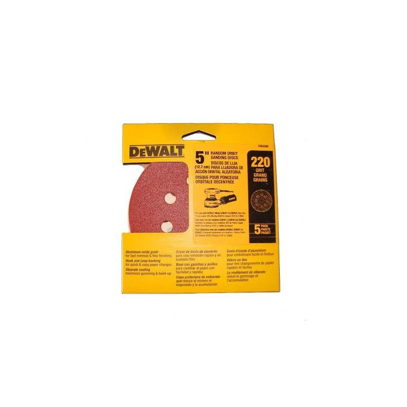 DISCO LIJA DEWALT VELCRO 5PULG DW4306