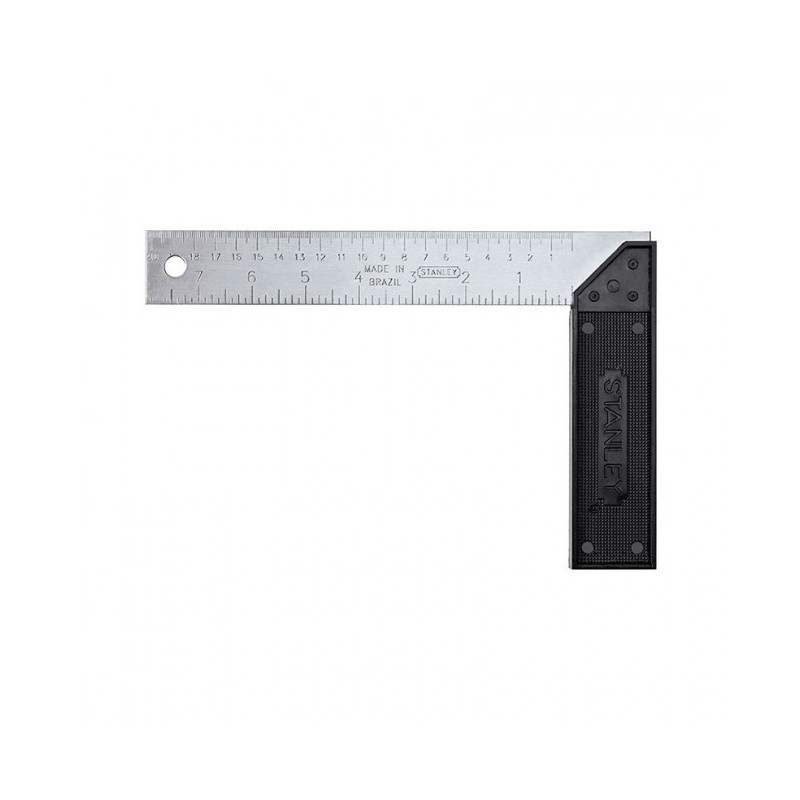 ESCUADRA ECONÓMICA MANGO PLÁSTICO 12 PULGADAS STANLEY 46040