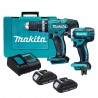 COMBO TALADRO PERCUT 1/2 + ATORNILLADOR 18V MAKITA DLX2142SY
