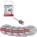 KIT ADAPTADOR+ 5 DISCOS CORTE DE METAL DREMEL 2615E406AD