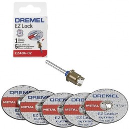 KIT ADAPTADOR+ 5 DISCOS CORTE DE METAL DREMEL 2615E406AD