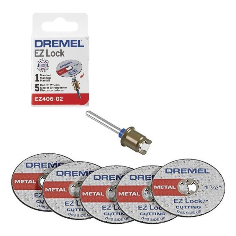 KIT ADAPTADOR+ 5 DISCOS CORTE DE METAL DREMEL 2615E406AD