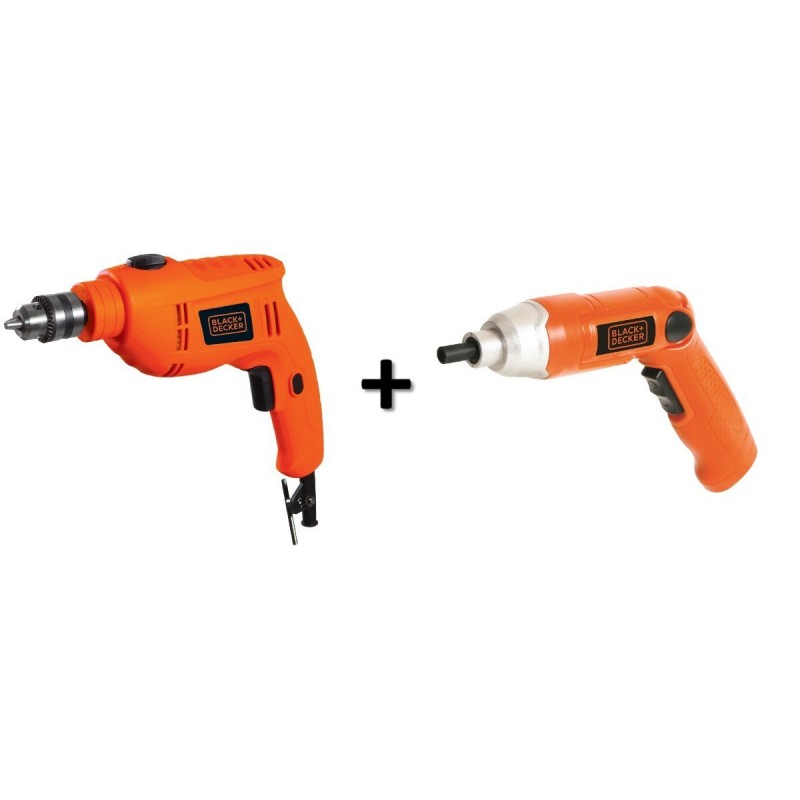 TALADRO PERCUTOR 3/8 + ATORNIL 3.6V BLACK + DECKER TB550-B3A