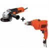 Pulidora 4-1/2 + Taladro Percutor 3/8 Black+Decker G720-B3AC