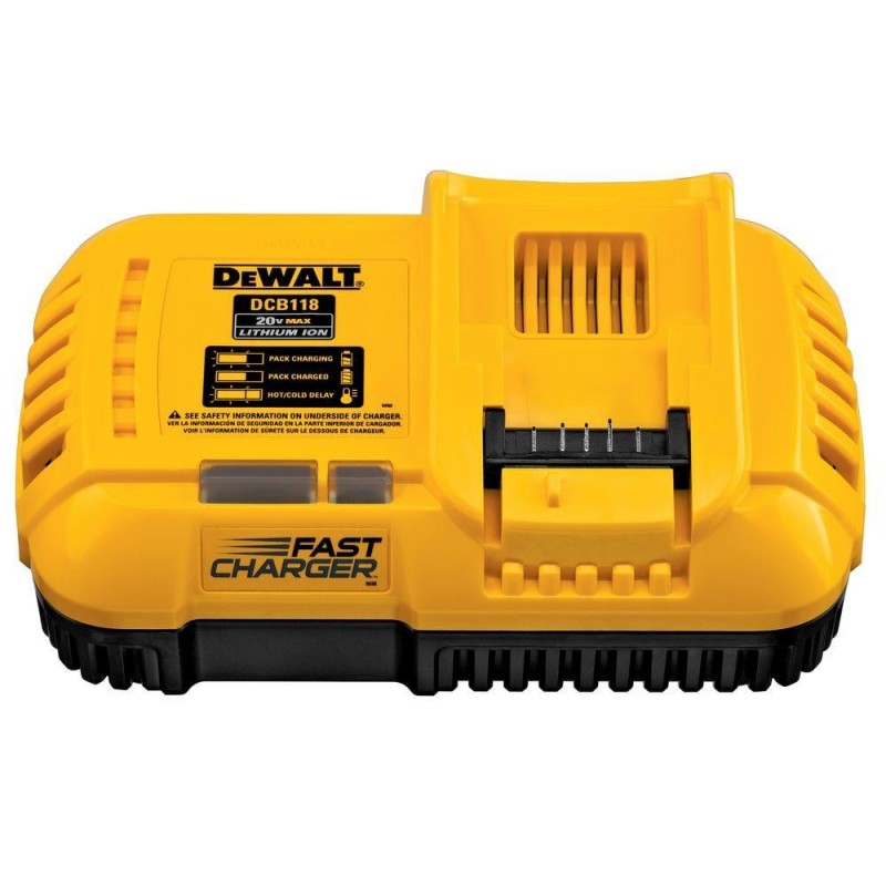 CARGADOR RAPIDO DE BATERIAS FLEXVOLT ION-LITIO DEWALT DCB118