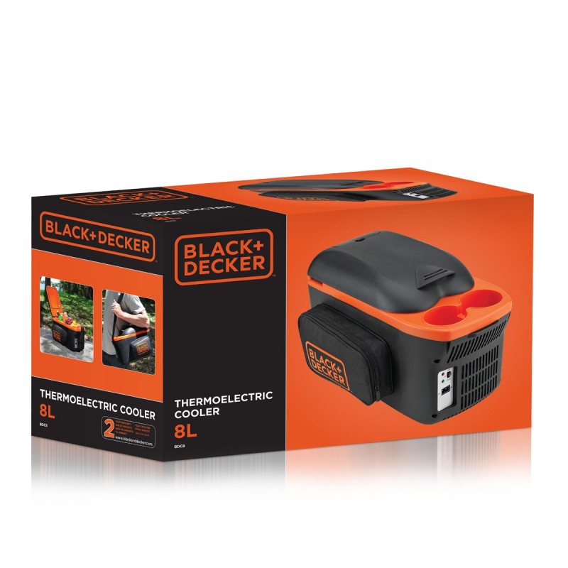 MINI NEVERA PARA AUTO 8 LTS BLACK & DECKER BDC8-LA