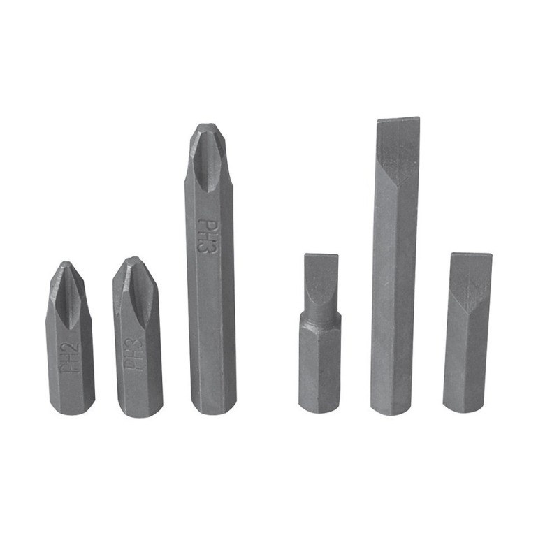 JUEGO 6 PUNTAS P/DESTORNILLADOR IMPACTO SURTEK PFD10