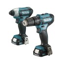 COMBO TALADRO PERCUTOR + ATORNILLADOR INAL 12V MAKITA CLX228