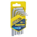 JUEGO DE LLAVES BRISTOL METRICAS 10PZ SURTEK ALLF10M
