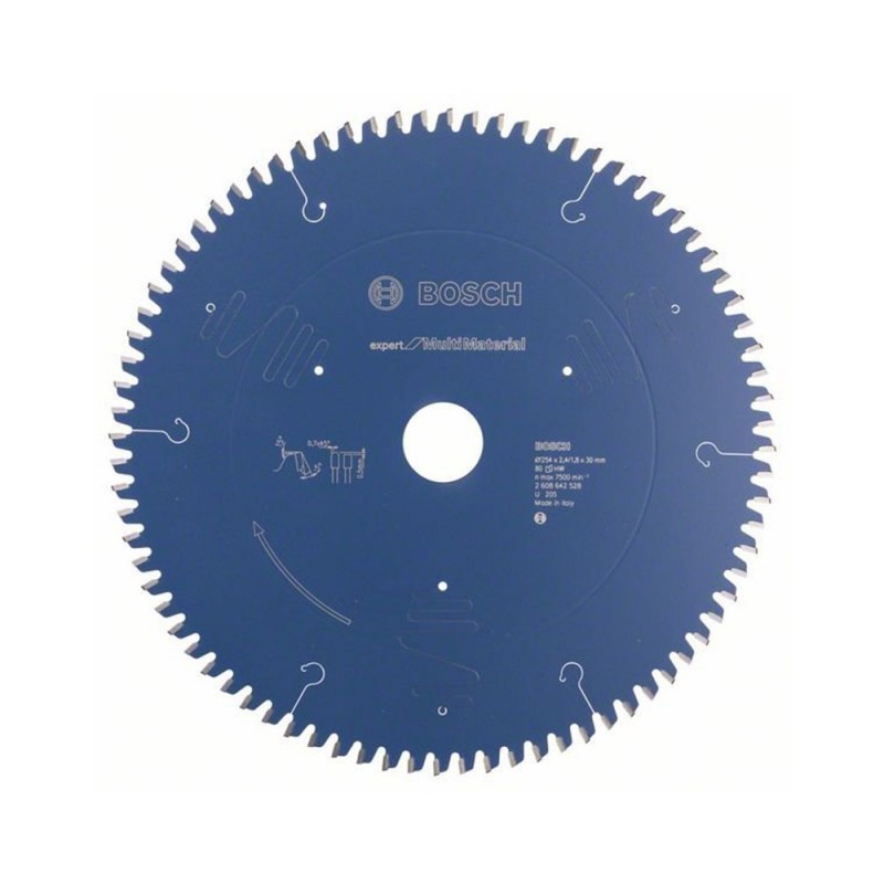 DISCO CORTE BOSCH 10'' EXPERT MULTIMATERIAL 80TPI 2608642528