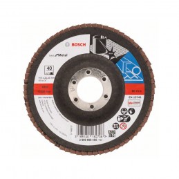 DISCO FLAP FIBRA 4 1/2" CURVO GRANO 40 BOSCH