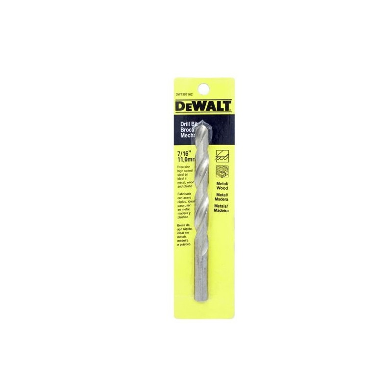 BROCA  METAL HSS 7/16 PUL DEWALT DW130716C