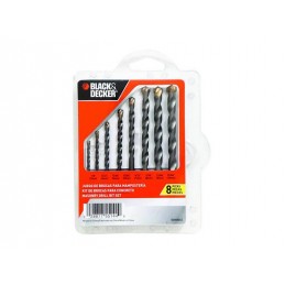 SET BROCAS MAMPOSTERIA X 8U. BLACK & DECKER BD0080CS