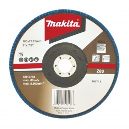 DISCO FLAP ZIRCONIA ESTANDAR 7 PULG GRANO Z80 MAKITA D63840