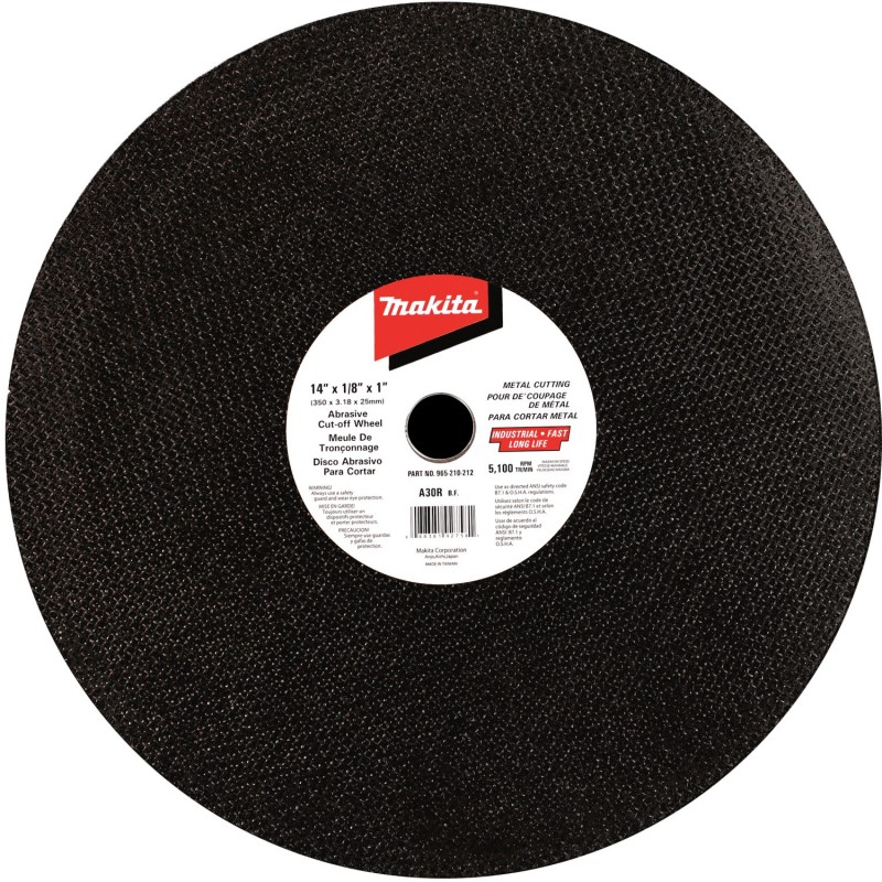 DISCO ABRAS. -CORTE METAL 14" X 2.5MM B57607