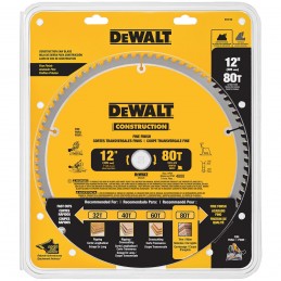 DISCO SIERRA DEWALT 12 PULG x 80 DIENTES DW3128