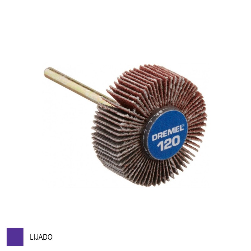 DISCO DE LIJA GRANO 120 DE 3/8  (FLAP) DREMEL 2615000503