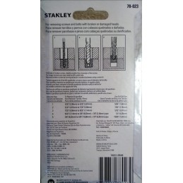 Juego Extractor de Tornillos STANLEY 78-023