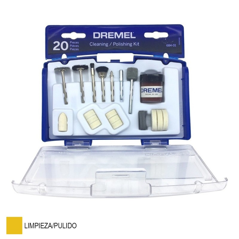 SET LIMPIAR & PULIR 20 PIEZAS /DREMEL 26150684AA