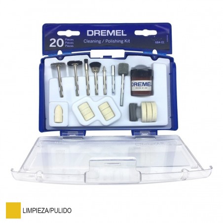 SET LIMPIAR & PULIR 20 PIEZAS /DREMEL 26150684AA